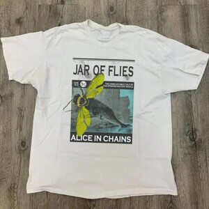 Vintage 90s Alice In Chains Jar of Flies T-Shirt Band Rock Music unisex tee